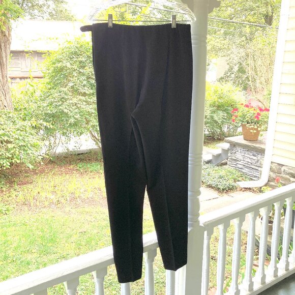 Sigrid Olsen Black Slacks with elastic waist and side zipper - Picture 10 of 10